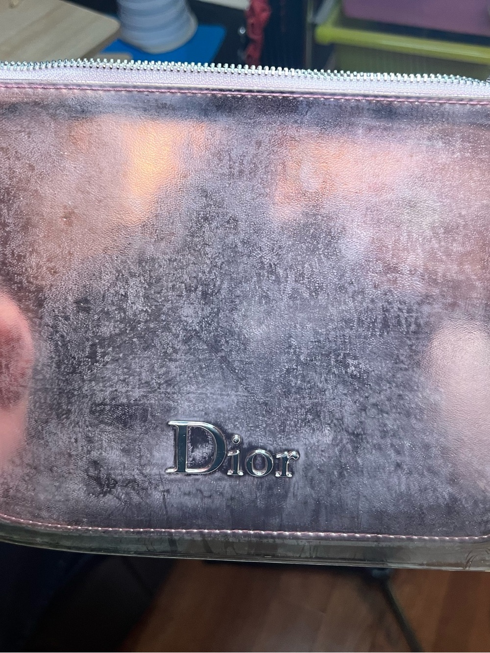 Dior Shimmering Rose Metallic Cosmetic Pouch